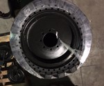 13.00-24 Telehandler Solid Tires with 12 Bolt Hole Rims